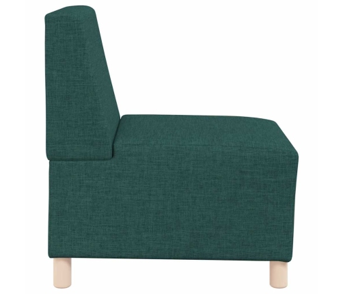 Sillón Sofá Tela Verde Oscuro 55 cm