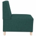 Sillón Sofá Tela Verde Oscuro 55 cm