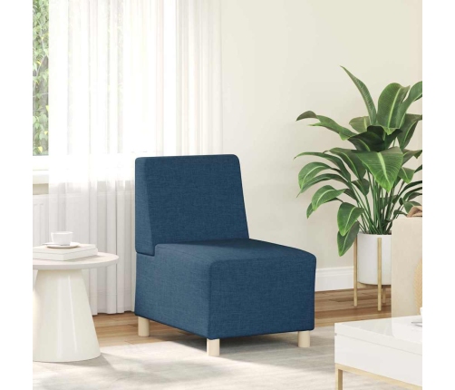 Sillón de tela azul 55 cm