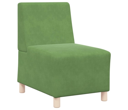 Sillón sofá verde claro 55 cm terciopelo