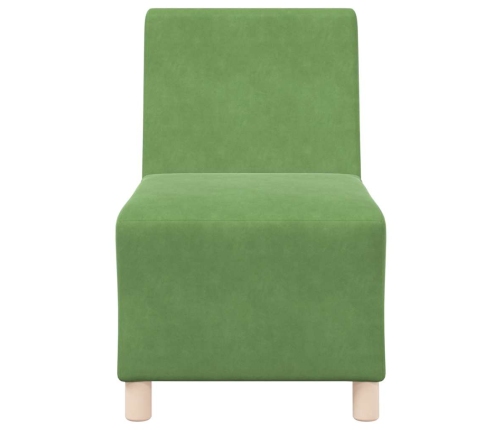 Sillón sofá verde claro 55 cm terciopelo