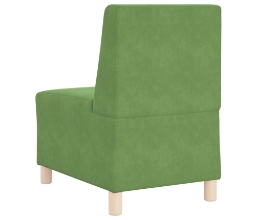 Sillón sofá verde claro 55 cm terciopelo