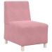 Sillón de terciopelo rosa 55 cm