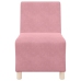 Sillón de terciopelo rosa 55 cm