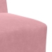 Sillón de terciopelo rosa 55 cm