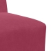 Sillón de terciopelo rojo tinto 55 cm