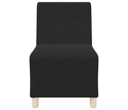 Sillón de terciopelo negro 55 cm