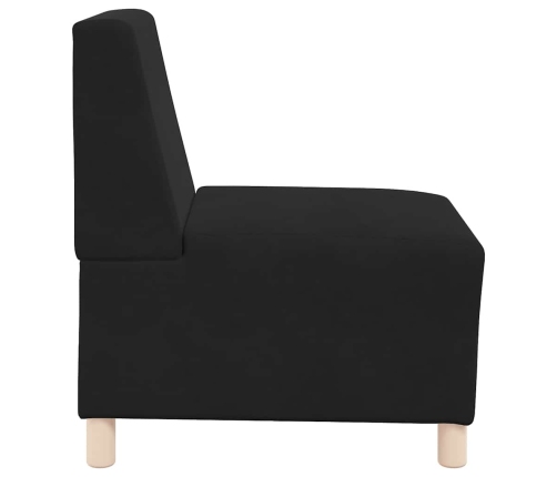 Sillón de terciopelo negro 55 cm