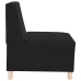 Sillón de terciopelo negro 55 cm