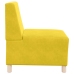 Sillón de terciopelo amarillo 55 cm