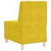 Sillón de terciopelo amarillo 55 cm