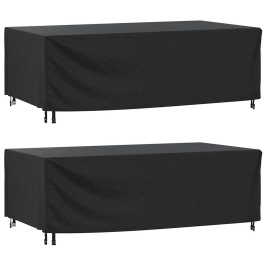 Cubiertas de muebles jardín 2uds impermeable 420D 229x113x73 cm