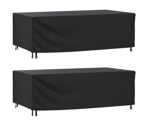 Cubiertas de muebles jardín 2uds impermeable 420D 229x113x73 cm