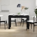 Mesa de comedor de madera ingeniería roble negro 120x60x76 cm