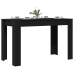 Mesa de comedor de madera ingeniería roble negro 120x60x76 cm