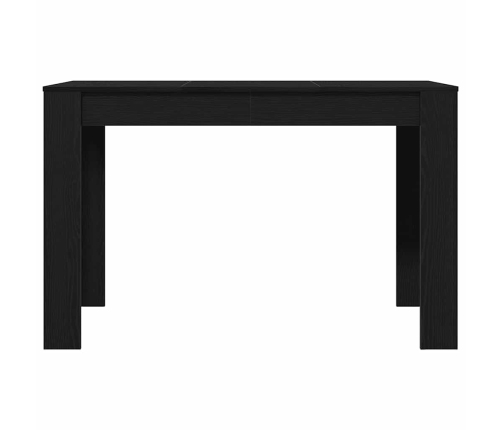 Mesa de comedor de madera ingeniería roble negro 120x60x76 cm