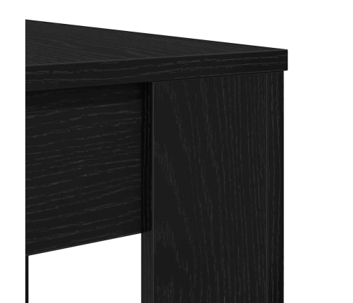 Mesa de comedor de madera ingeniería roble negro 120x60x76 cm