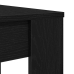 Mesa de comedor de madera ingeniería roble negro 120x60x76 cm