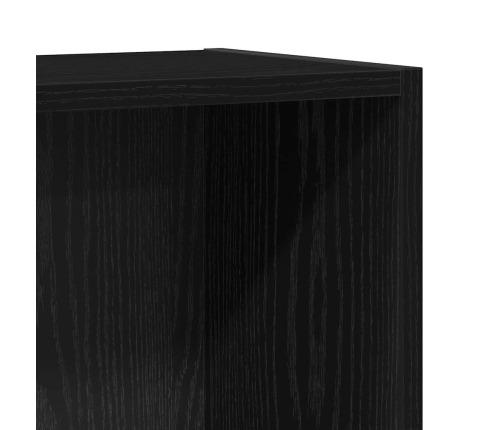 Estantería de madera de roble negro 40x24x76 cm