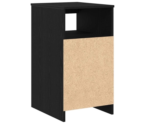 Cajonera de madera contrachapada roble negro 40x50x76 cm