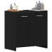 Mueble de baño para lavabo de madera de roble negro 60x33x60 cm