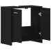 Mueble de baño para lavabo de madera de roble negro 60x33x60 cm