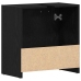 Mueble de baño para lavabo de madera de roble negro 60x33x60 cm