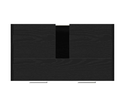 Mueble de baño para lavabo de madera de roble negro 60x33x60 cm