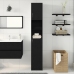 Mueble de baño de madera de roble negro 32x25,5x190 cm