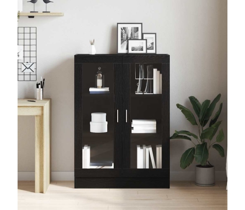 Librería de roble negro 82,5x30,5x115 cm Madera de ingeniería