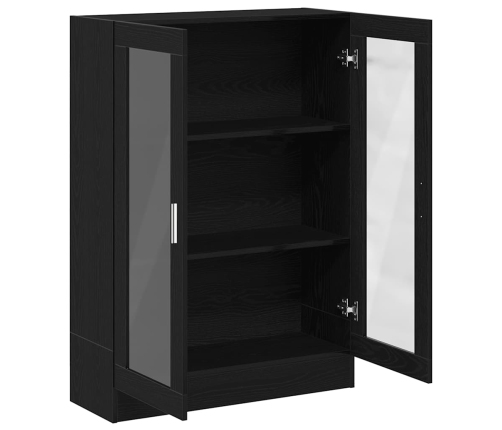 Librería de roble negro 82,5x30,5x115 cm Madera de ingeniería