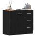 Mueble para lavabo de roble negro 63x30x54 cm