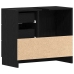 Mueble para lavabo de roble negro 63x30x54 cm