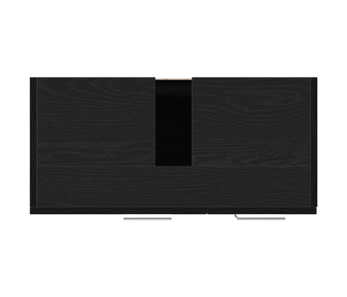 Mueble para lavabo de roble negro 63x30x54 cm