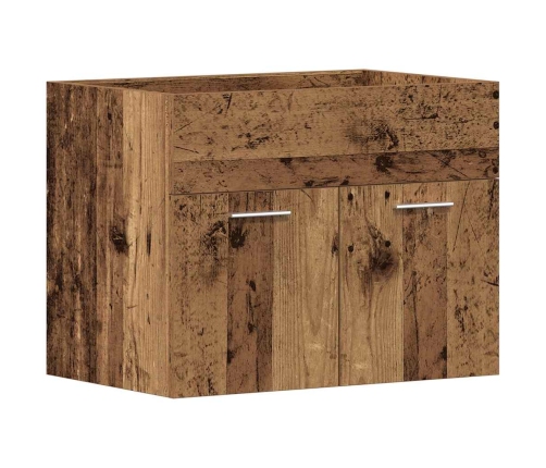 Mueble de baño para lavabo de madera antigua 60x38,5x46 cm