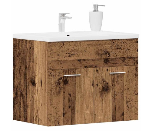 Mueble de baño para lavabo de madera antigua 60x38,5x46 cm