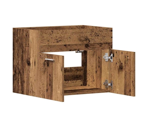 Mueble de baño para lavabo de madera antigua 60x38,5x46 cm