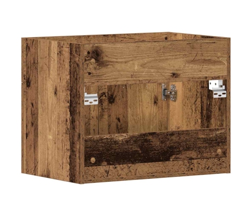 Mueble de baño para lavabo de madera antigua 60x38,5x46 cm