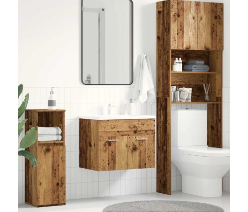 Mueble de baño para lavabo de madera antigua 60x38,5x46 cm