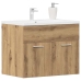 Mueble de lavabo de baño madera roble artisan 60x38,5x46 cm