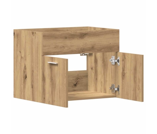 Mueble de lavabo de baño madera roble artisan 60x38,5x46 cm