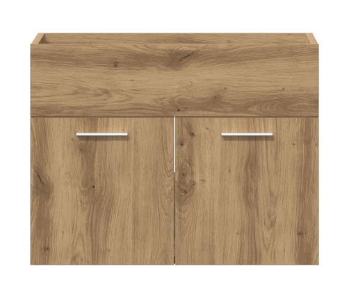 Mueble de lavabo de baño madera roble artisan 60x38,5x46 cm