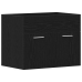 Mueble de baño para lavabo de roble negro 60x38,5x46 cm