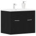 Mueble de baño para lavabo de roble negro 60x38,5x46 cm