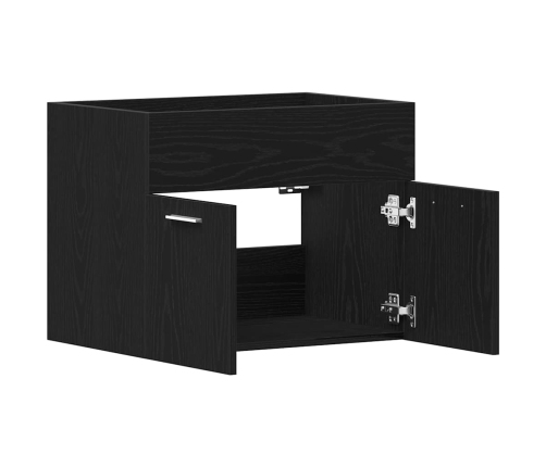 Mueble de baño para lavabo de roble negro 60x38,5x46 cm