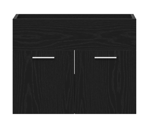 Mueble de baño para lavabo de roble negro 60x38,5x46 cm