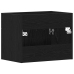 Mueble de baño para lavabo de roble negro 60x38,5x46 cm