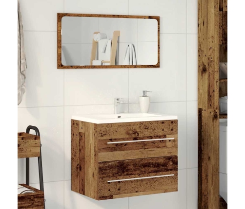 Mueble de baño para lavabo de madera antigua 60x38,5x48 cm