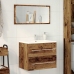 Mueble de baño para lavabo de madera antigua 60x38,5x48 cm