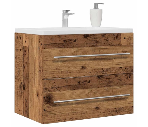 Mueble de baño para lavabo de madera antigua 60x38,5x48 cm